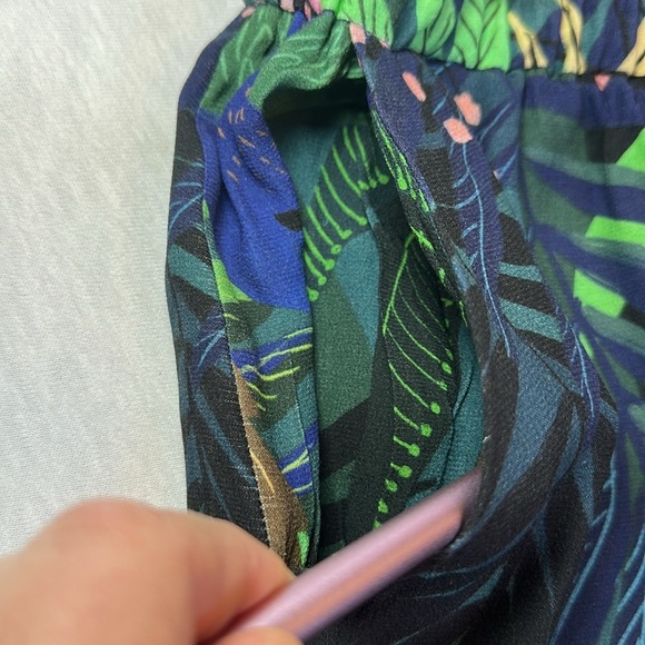 Farm Rio Pants Womens Ex-Small Tropique Embroidered Floral Anthropologie - Picture 6 of 15